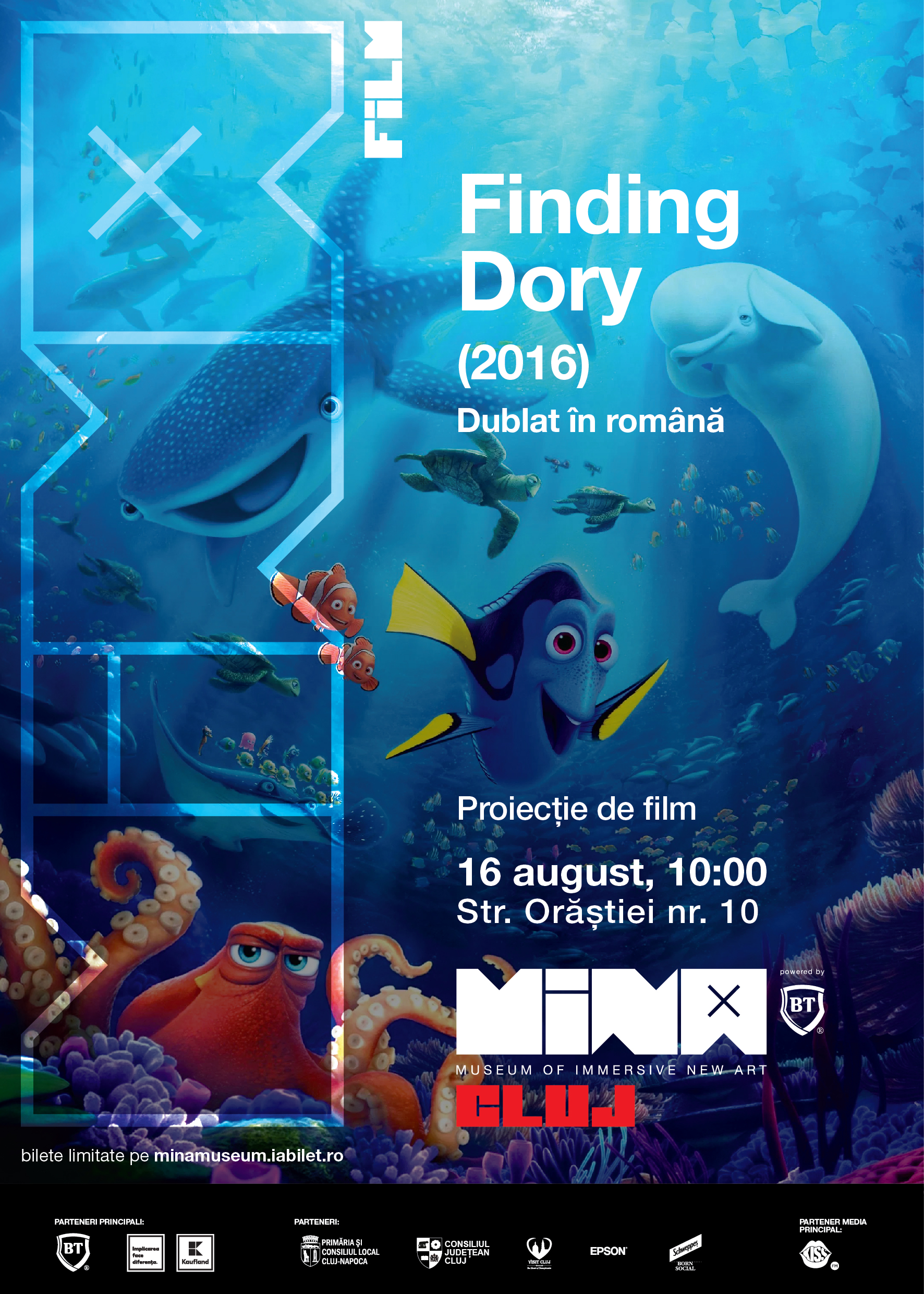 Finding Dory (2016) – proiecție de film pentru familie @ MINA